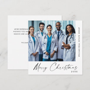 Elegantes Minimalistisches Weihnachtsfest im Unter Feiertagskarte