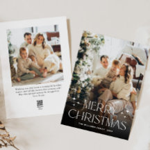 Elegantes Minimalistisches Weihnachtsgrüßen 2 Foto