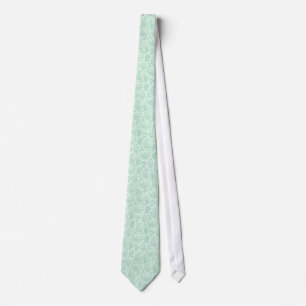 Elegantes mintgrünes Vintage-Paisleymuster Krawatte