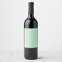 Elegantes Minze Green Wine Label Weinetikett
