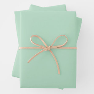 Elegantes Minze Green Wrapping Paper Set Geschenkpapier Set