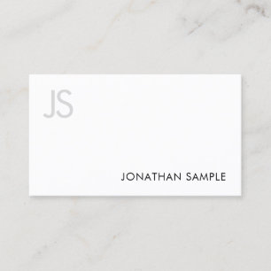 Elegantes Mit Monogramm Design Modernes Schlicht Visitenkarte