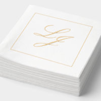 Elegantes Mit Monogramm einfaches Skript Hochzeit 