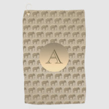 Elegantes Mit Monogramm Gold