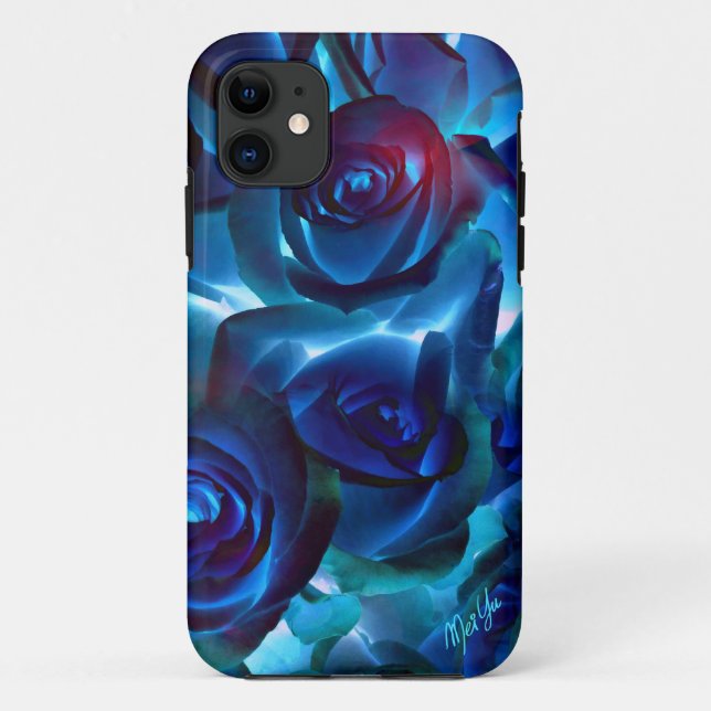 Elegantes MitternachtsRosen iPhone Se + 5/5S Case-Mate iPhone Hülle (Rückseite)