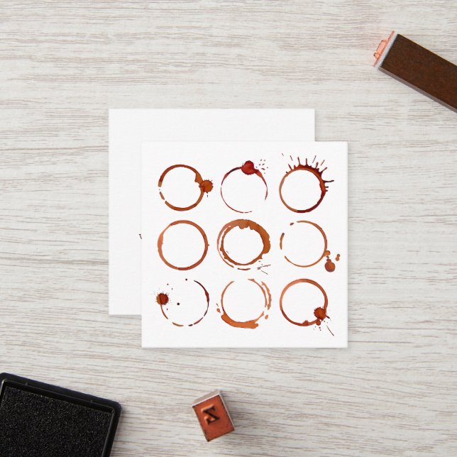 Elegantes Modern Minimalistisch Coffee Shop Café Treuekarte (Vorderseite/Rückseite Beispiel)