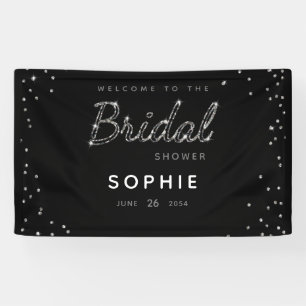 Elegantes Modern Sparkle Glitzer Brautparty Banner