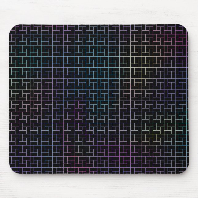 Elegantes modernes Abstraktes Basketmuster | Mousepad (Vorne)