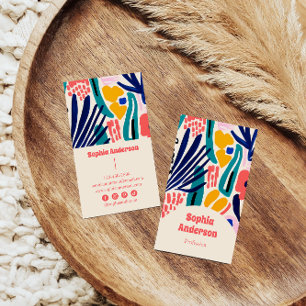 Elegantes, modernes Abstraktes Design Visitenkarte