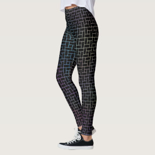 Elegantes modernes abstraktes farbenfrohes Korbmus Leggings
