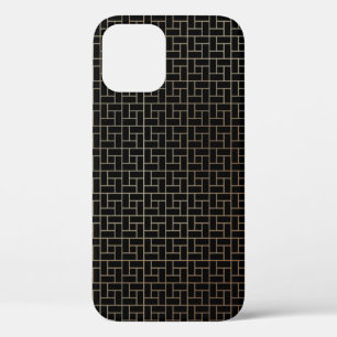 Elegantes, modernes Abstraktes Goldkörbe-Weave-Mu Case-Mate iPhone Hülle
