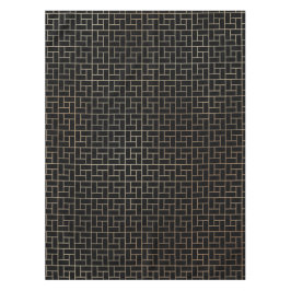 Elegantes, modernes Abstraktes Goldkörbe-Weave-Mus Tischdecke