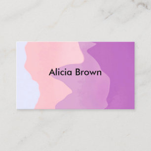 elegantes modernes abstraktes Kunstdesign Visitenkarte