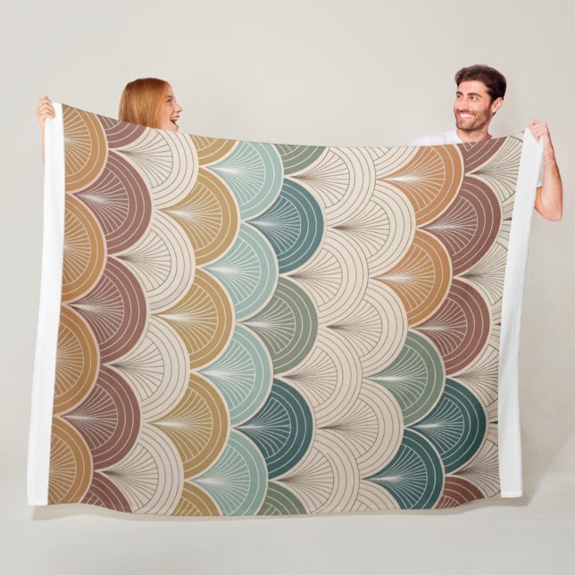 "Elegantes modernes abstraktes Muster Fleecedecke (Beispiel)