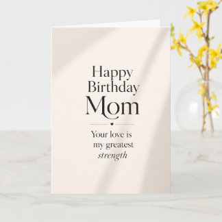 Elegantes Modernes Alles Gute zum Geburtstag Mama  Karte