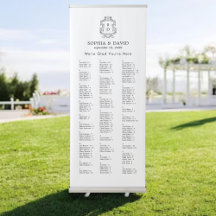 Elegantes modernes Alphabetisches Seating Chart