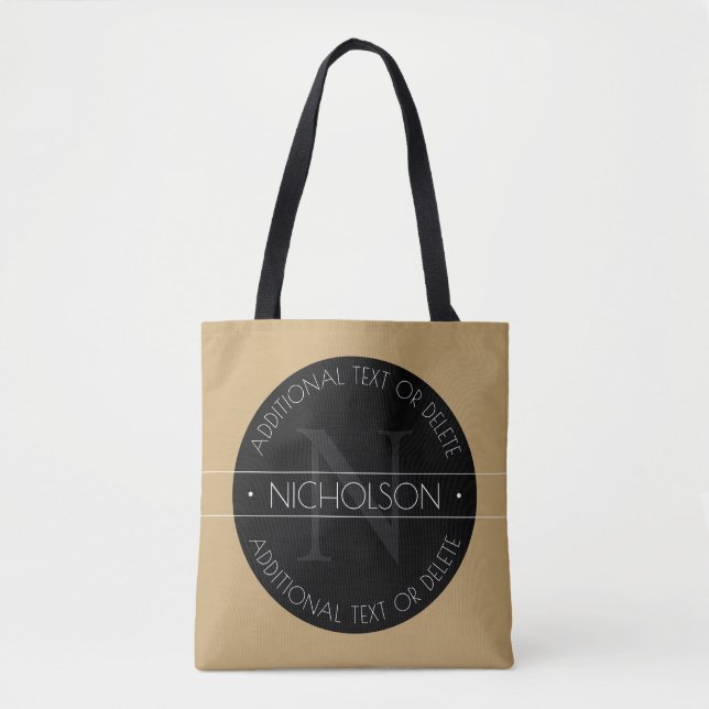 Elegantes, modernes, bearbeitbares Monogramm-Schwa (Vorderseite)