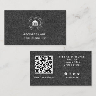 Elegantes modernes benutzerdefiniertes Logo minima Visitenkarte