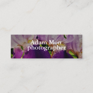 Elegantes modernes BlumenFoto-Minigeschäfts-Karte Mini Visitenkarte