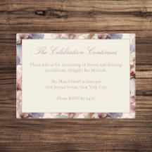 Elegantes modernes Blush Bat Mitzvah Party Details