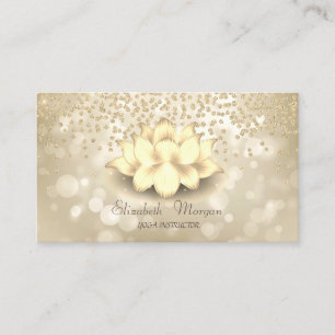 Elegantes modernes Bokeh, Gold Diamanten Visitenkarte