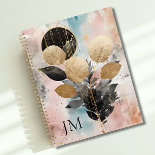 Elegantes, modernes Botanisches Monogramm Planer