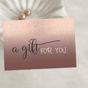 Elegantes modernes Chic Gold Konfetti Rabattkarte
