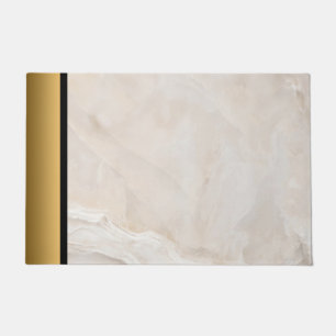 Elegantes modernes Chic-Kreide-Gold-Marmor-Muster Fußmatte