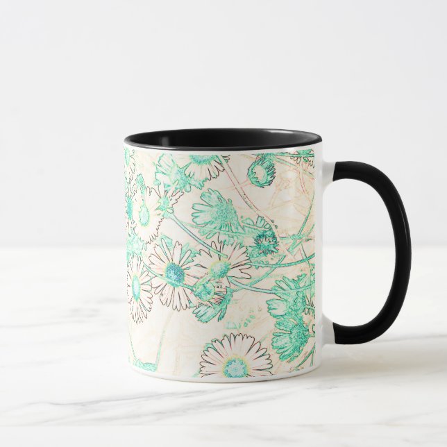 Elegantes modernes Disy-Muster Coffee Tasse (Rechts)