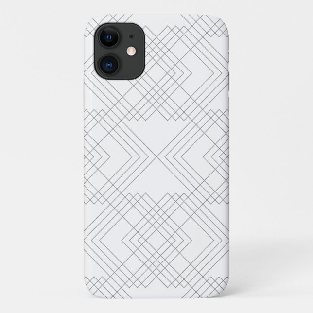 Elegantes, modernes, einfaches, cool chic grafisch Case-Mate iPhone hülle (Rückseite)