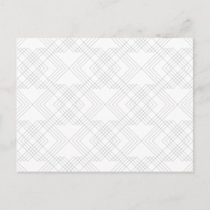 Elegantes, modernes, einfaches, cool chic grafisch postkarte