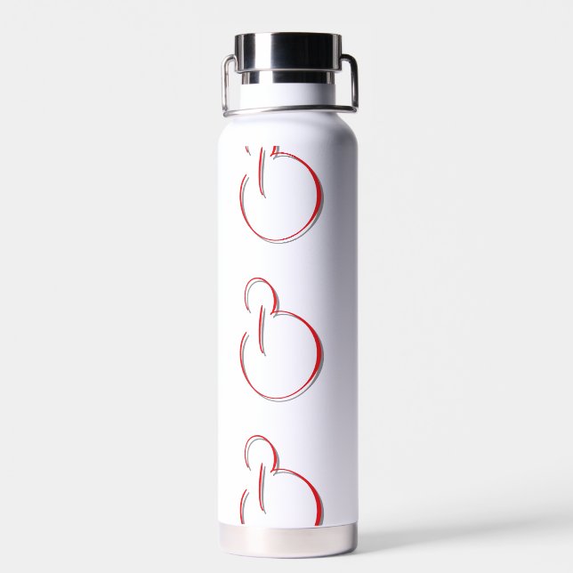Elegantes modernes einfaches Design  Trinkflasche (Rückseite)