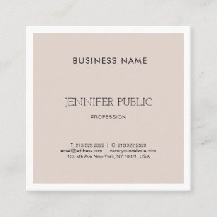 Elegantes modernes einfaches Grafikdesign trendy s Quadratische Visitenkarte