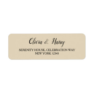 Elegantes, modernes, einfaches Hochzeitsrücksendes