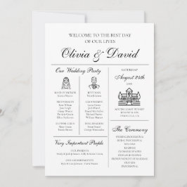 Elegantes modernes, einzigartiges Infografik-Hochz Einladung