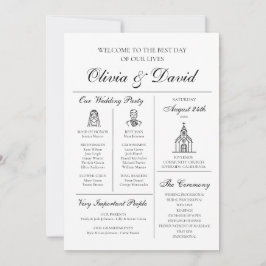 Elegantes modernes, einzigartiges Infografik-Hochz Einladung