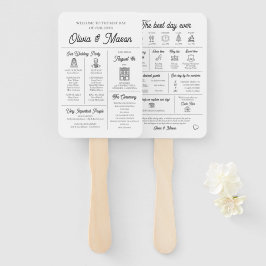 Elegantes modernes, einzigartiges Infografik-Hochz Fächer