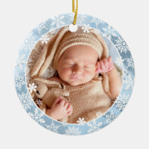 Elegantes, modernes, erstklassiges Weihnachtsbaby- Keramik Ornament
