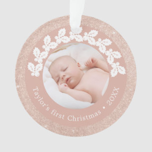 Elegantes, modernes, erstklassiges Weihnachtsbaby- Ornament