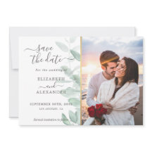 Elegantes modernes Eukalyptus-Foto Hochzeit