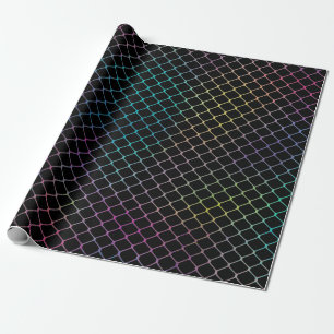 Elegantes modernes farbenfrohes Zaunkettenmuster Geschenkpapier