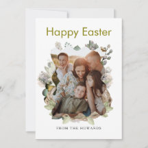 Elegantes modernes florales Ostern | Frohe Ostern