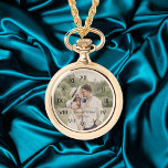 elegantes, modernes Foto Armbanduhr<br><div class="desc">elegante Hochzeitstag Foto Frau Uhr,  Brauch.</div>