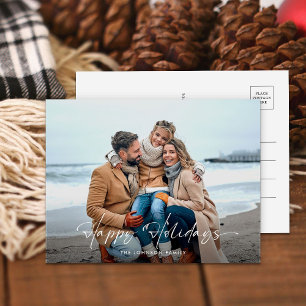 Elegantes modernes Foto Happy Holidays Weihnachten