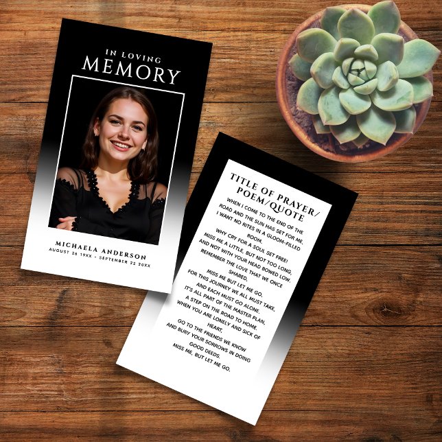 Elegantes modernes Foto Lounge Gedächtniskarte (Von Creator hochgeladen)