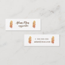 Elegantes modernes Foto Mini Business Card