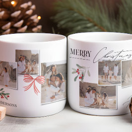 Elegantes, modernes Foto mit rotem Bug Kaffeetasse