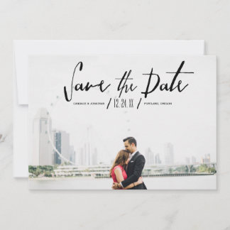 Elegantes modernes Foto Save the Date