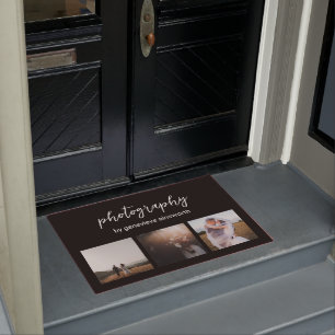 Elegantes, modernes Fotohandwerk Fußmatte