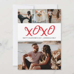 Elegantes modernes Frohes Valentinstag 4 Foto Feiertagskarte